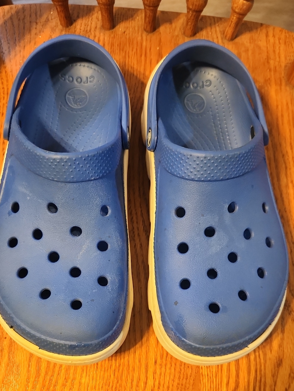 CROCS Classic Clog in Blue with White Sole